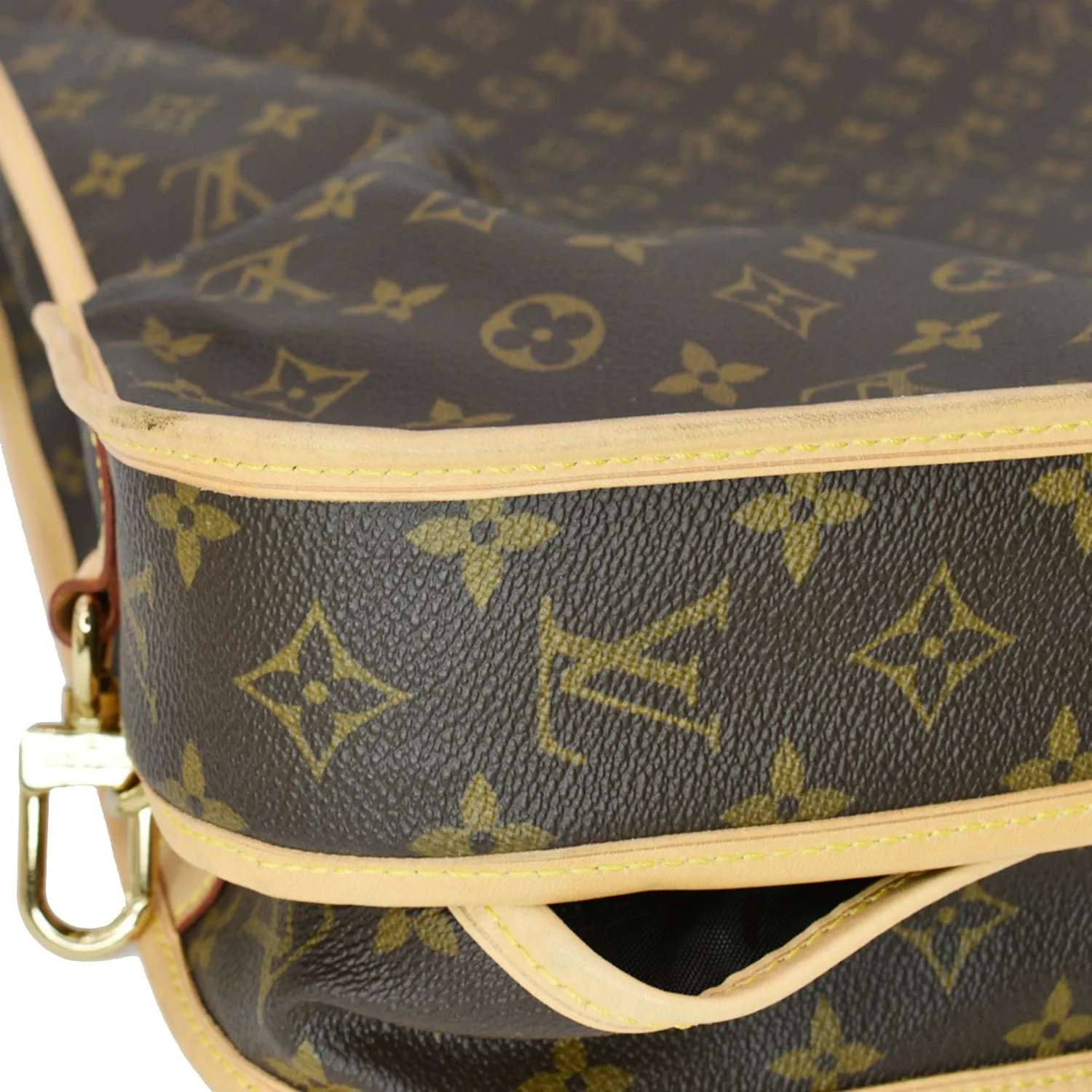 LOUIS VUITTON Monogram Canvas Garment Carrier Travel Bag Brown