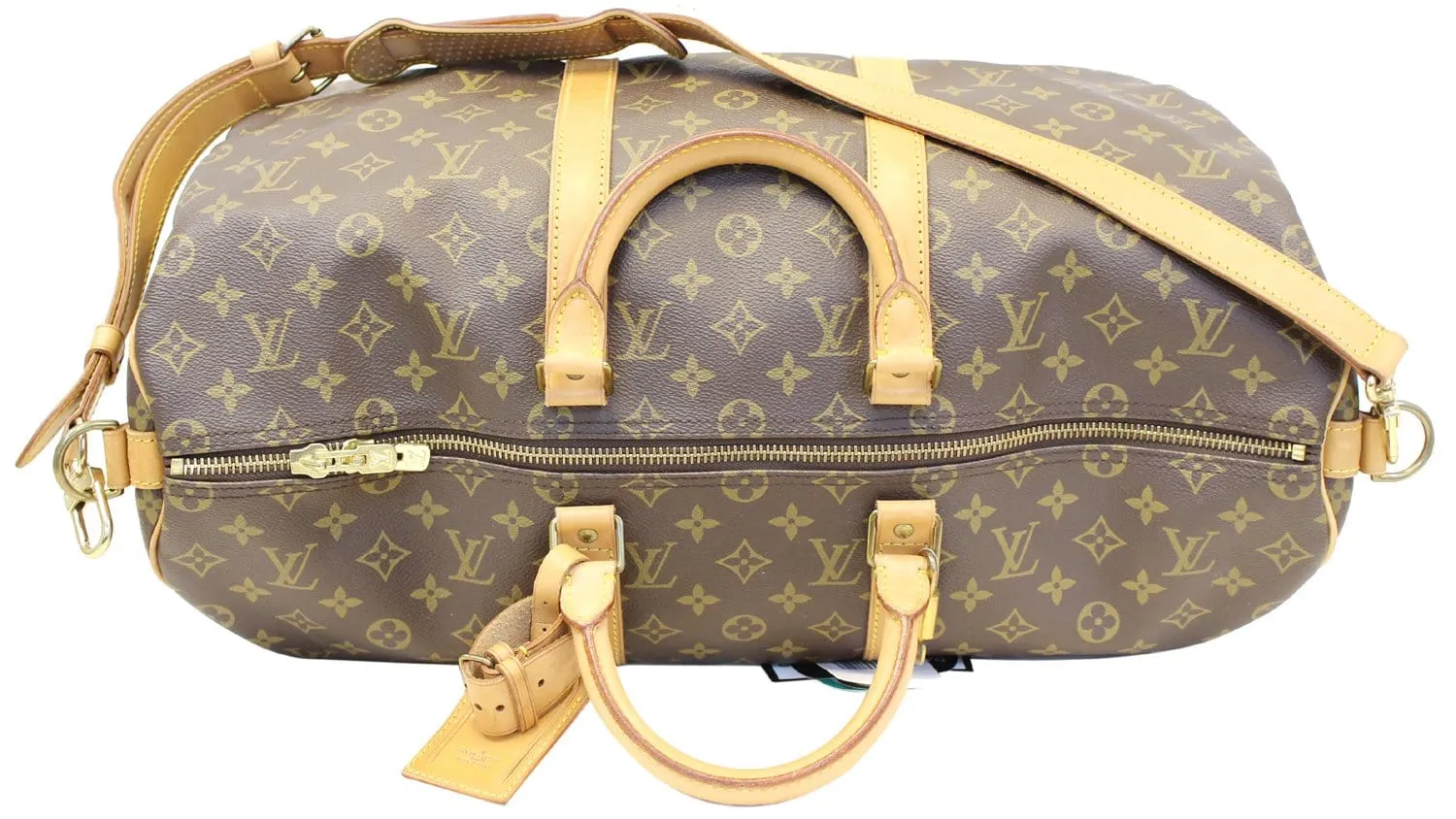 LOUIS VUITTON Monogram Canvas Keepall 50 Bandouliere Travel Bag