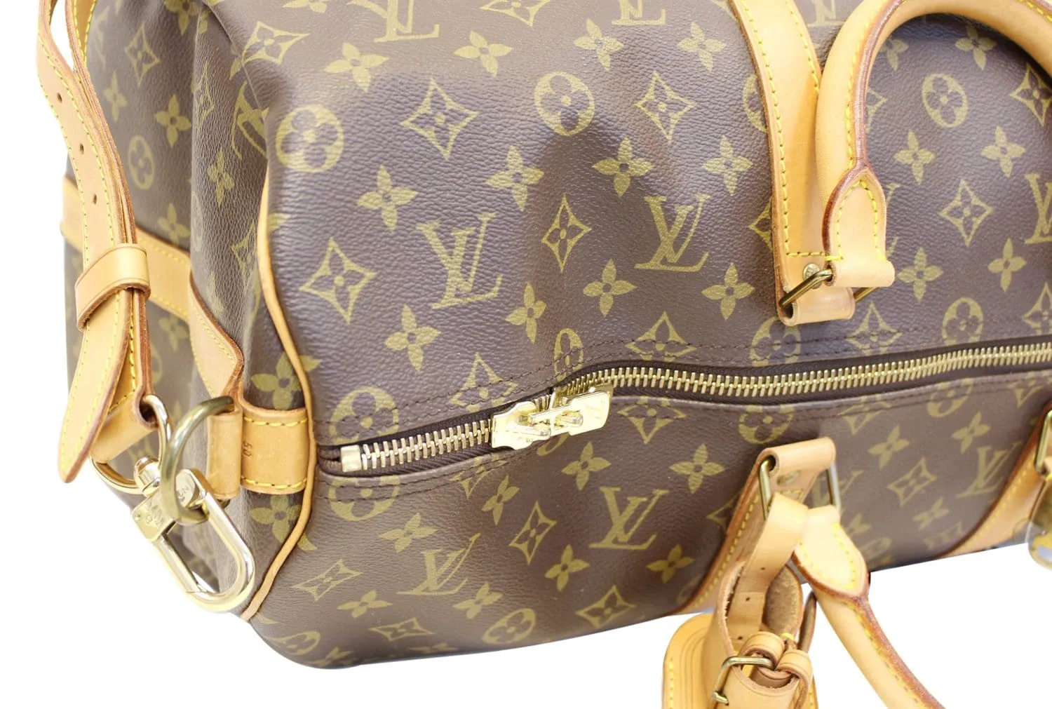 LOUIS VUITTON Monogram Canvas Keepall 50 Bandouliere Travel Bag