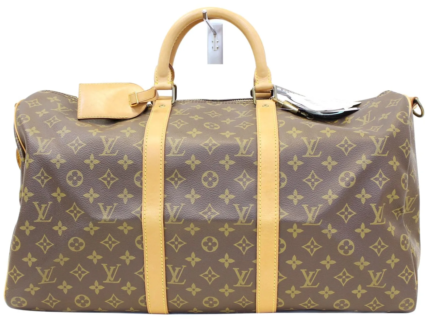 LOUIS VUITTON Monogram Canvas Keepall 50 Bandouliere Travel Bag