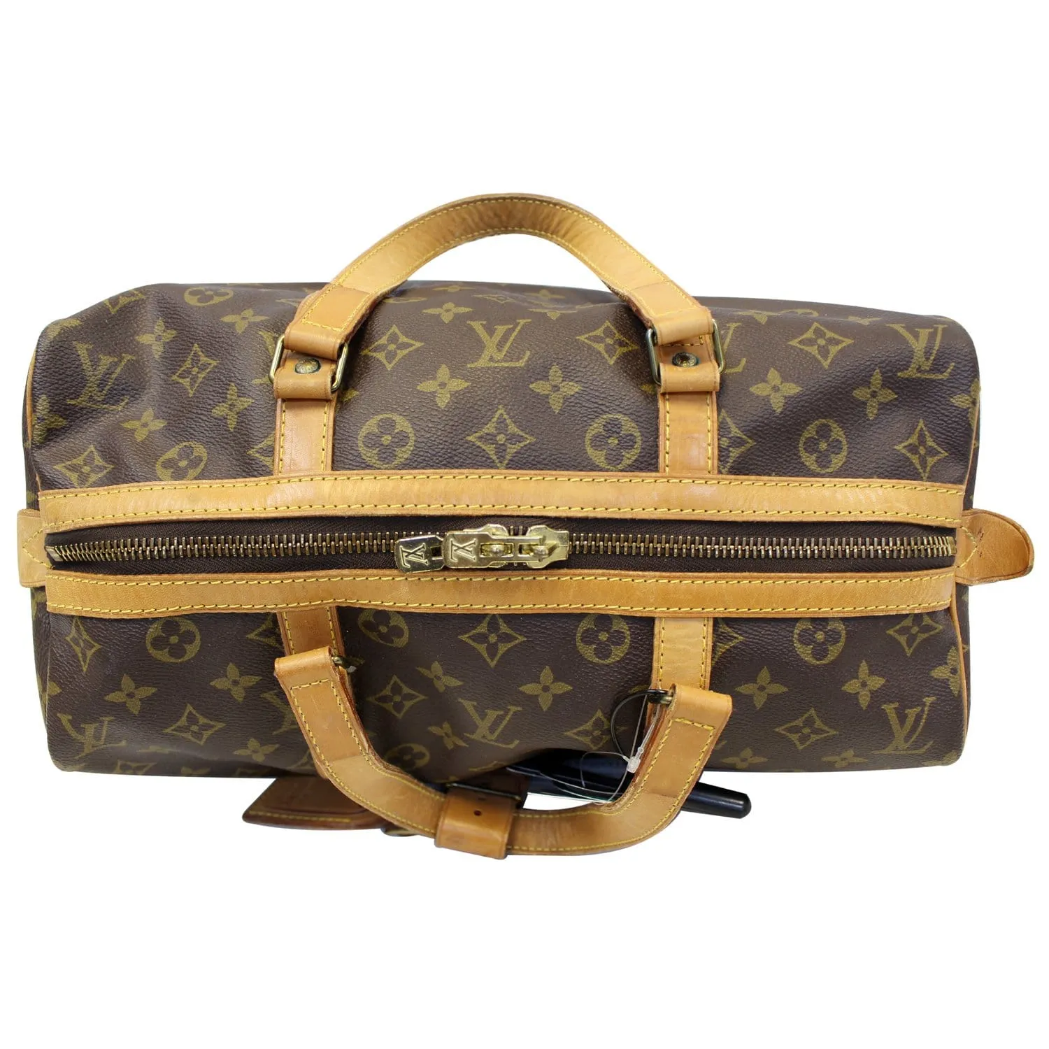 LOUIS VUITTON Monogram Canvas Sac Souple 35 Boston Bag