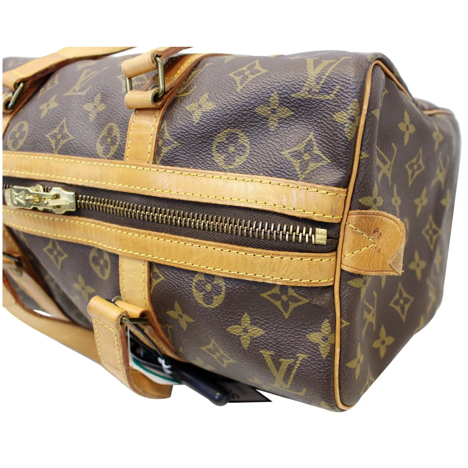 LOUIS VUITTON Monogram Canvas Sac Souple 35 Boston Bag