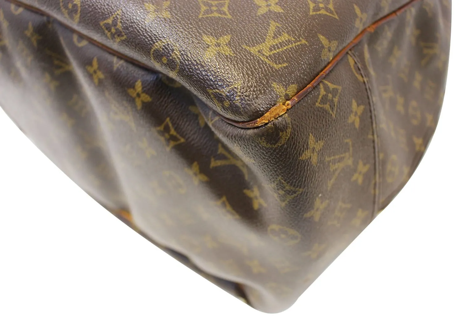 LOUIS VUITTON Monogram Evasion Brown Boston Travel Bag