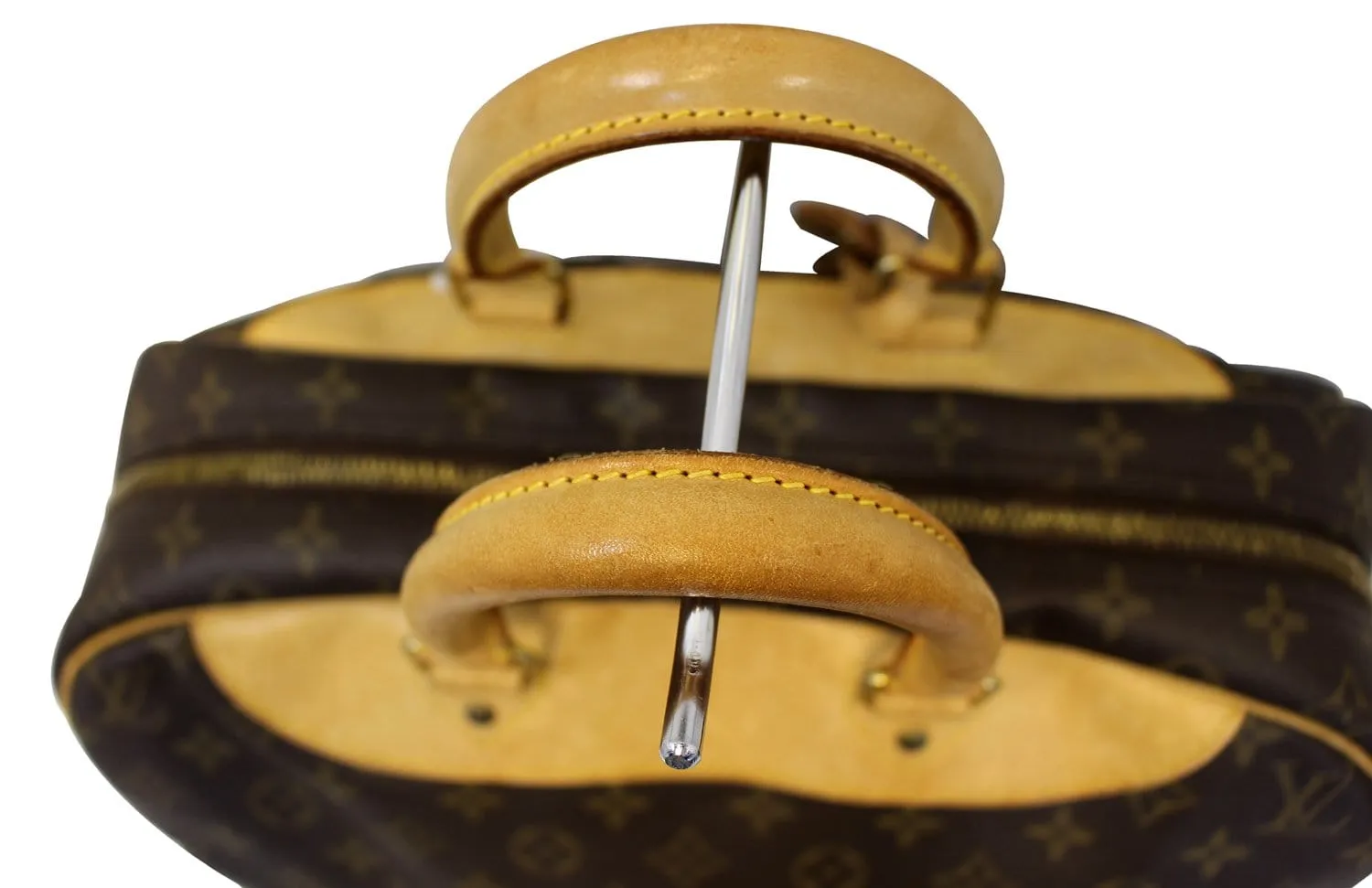 LOUIS VUITTON Monogram Evasion Brown Boston Travel Bag