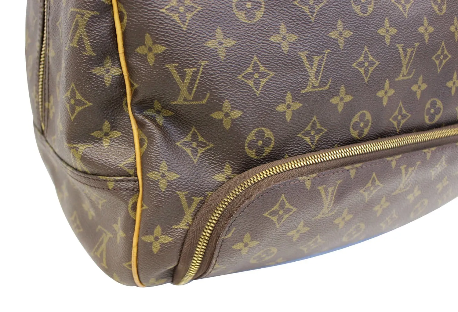 LOUIS VUITTON Monogram Evasion Brown Boston Travel Bag
