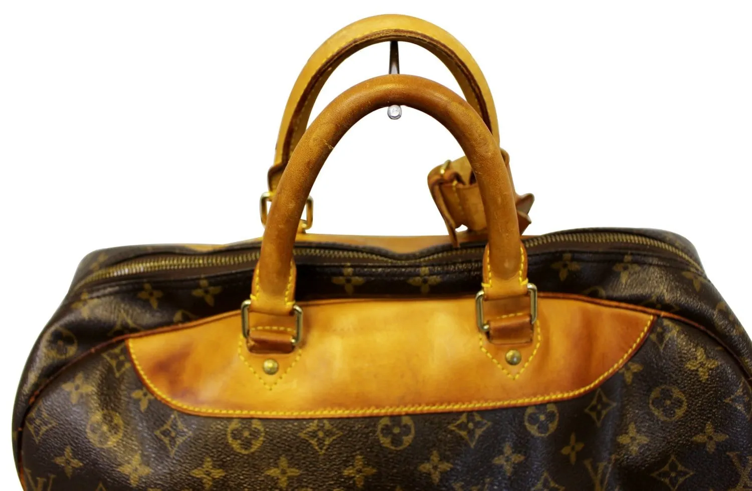 LOUIS VUITTON Monogram Evasion Brown Boston Travel Bag