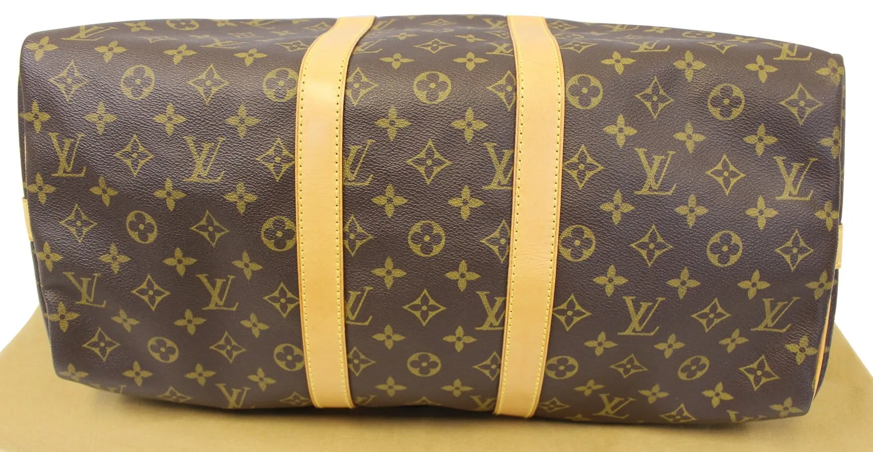 LOUIS VUITTON Monogram Keepall 45 Bandouliere Duffle Travel Bag