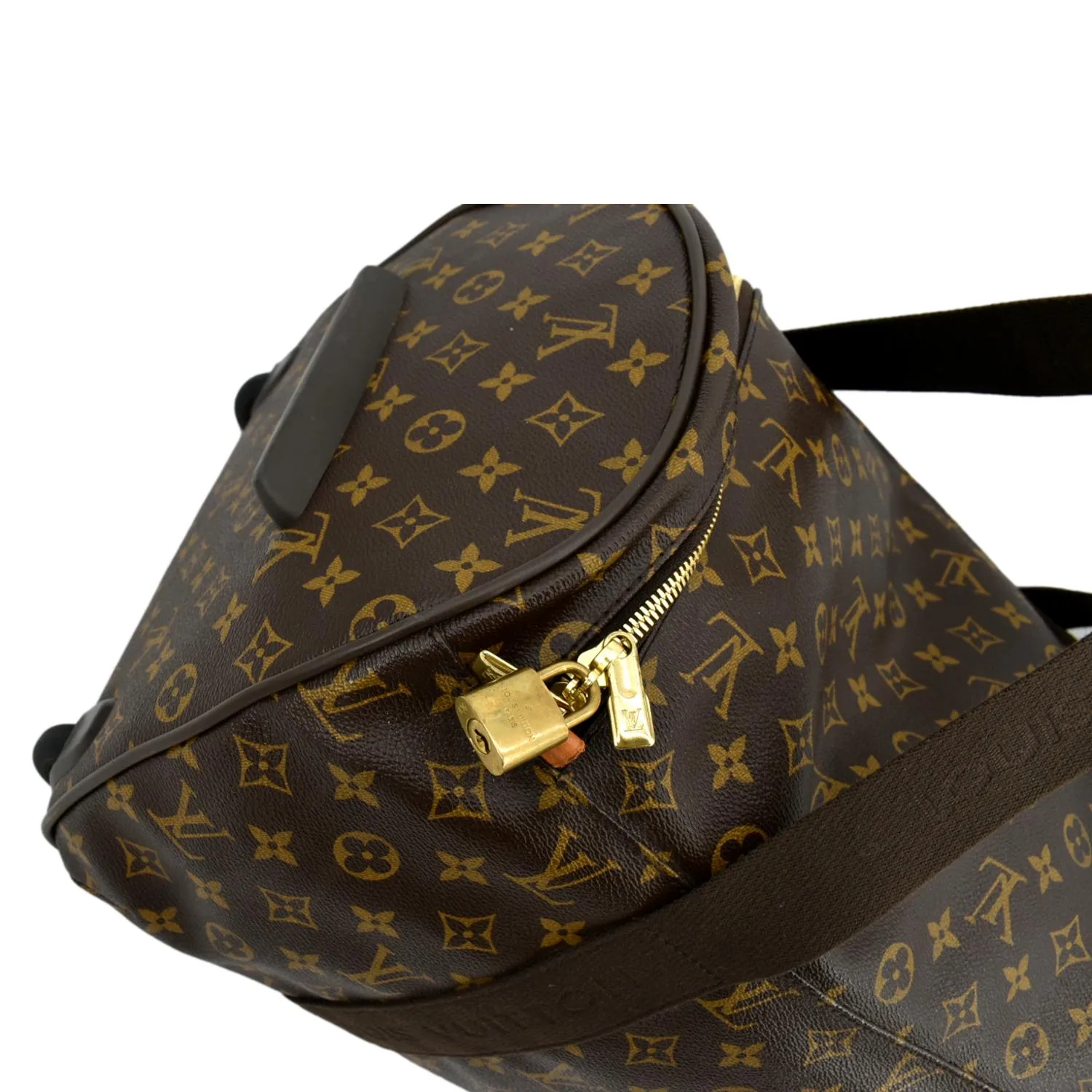 LOUIS VUITTON Neo Eole 55 Monogram Canvas Rolling Travel Bag Brown