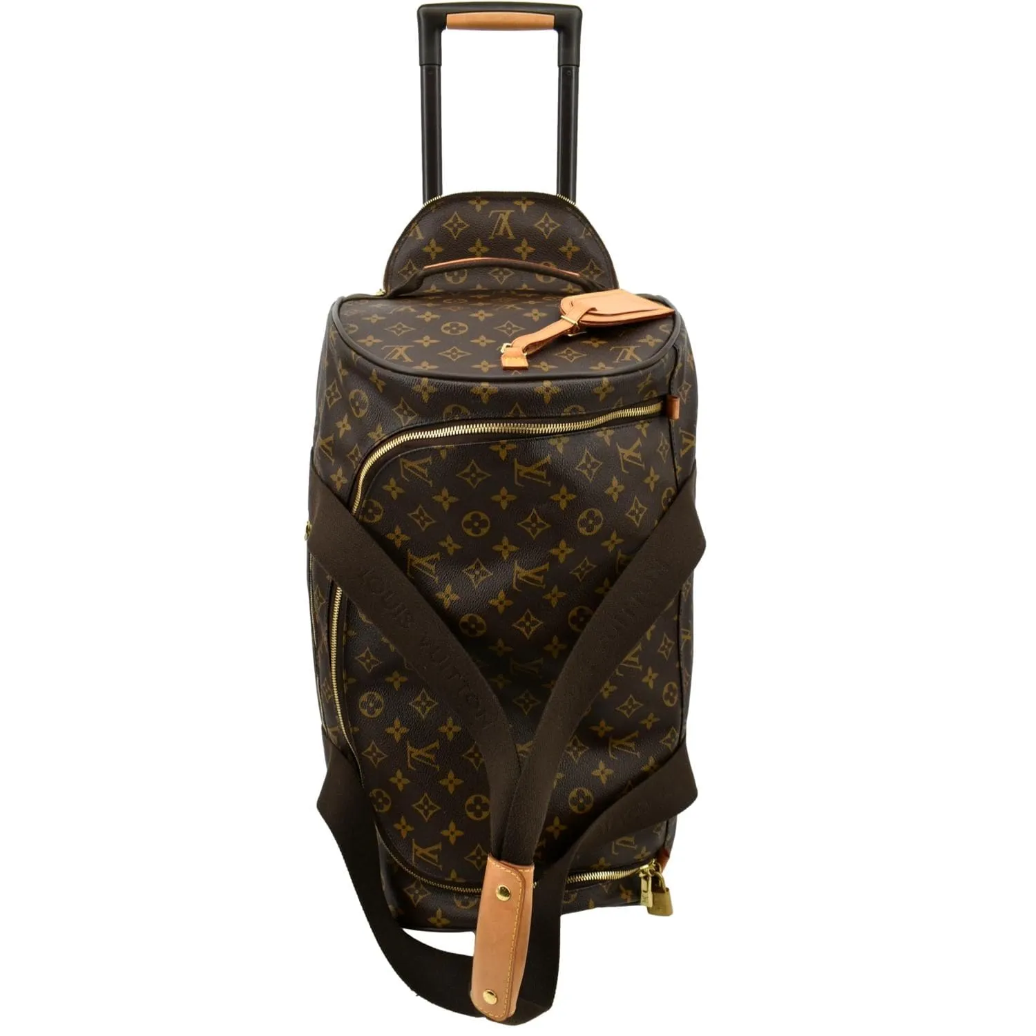 LOUIS VUITTON Neo Eole 55 Monogram Canvas Rolling Travel Bag Brown