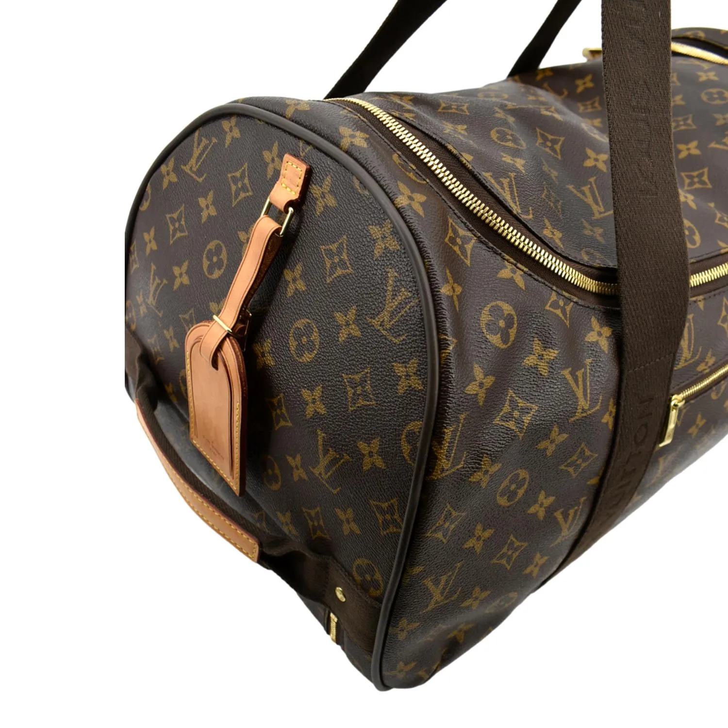 LOUIS VUITTON Neo Eole 55 Monogram Canvas Rolling Travel Bag Brown