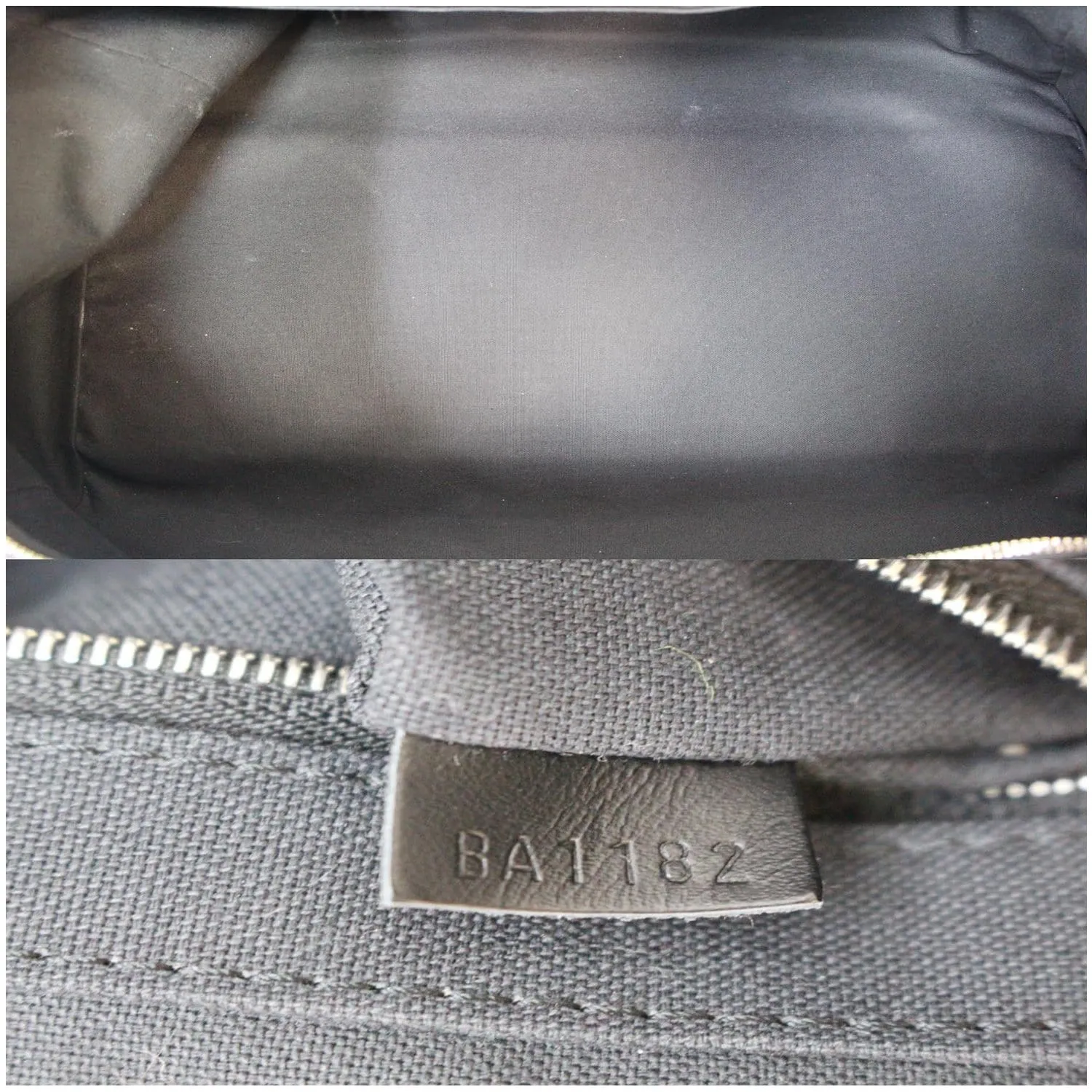LOUIS VUITTON Roadster Damier Graphite Travel Bag Black