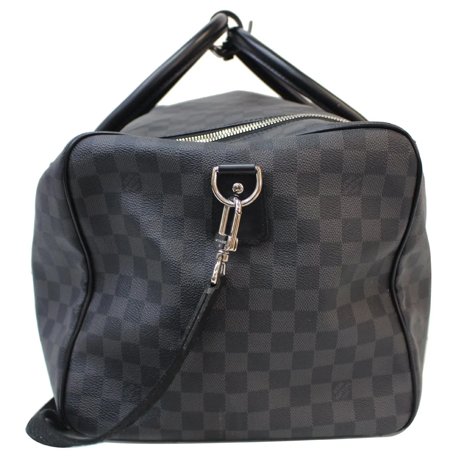 LOUIS VUITTON Roadster Damier Graphite Travel Bag Black