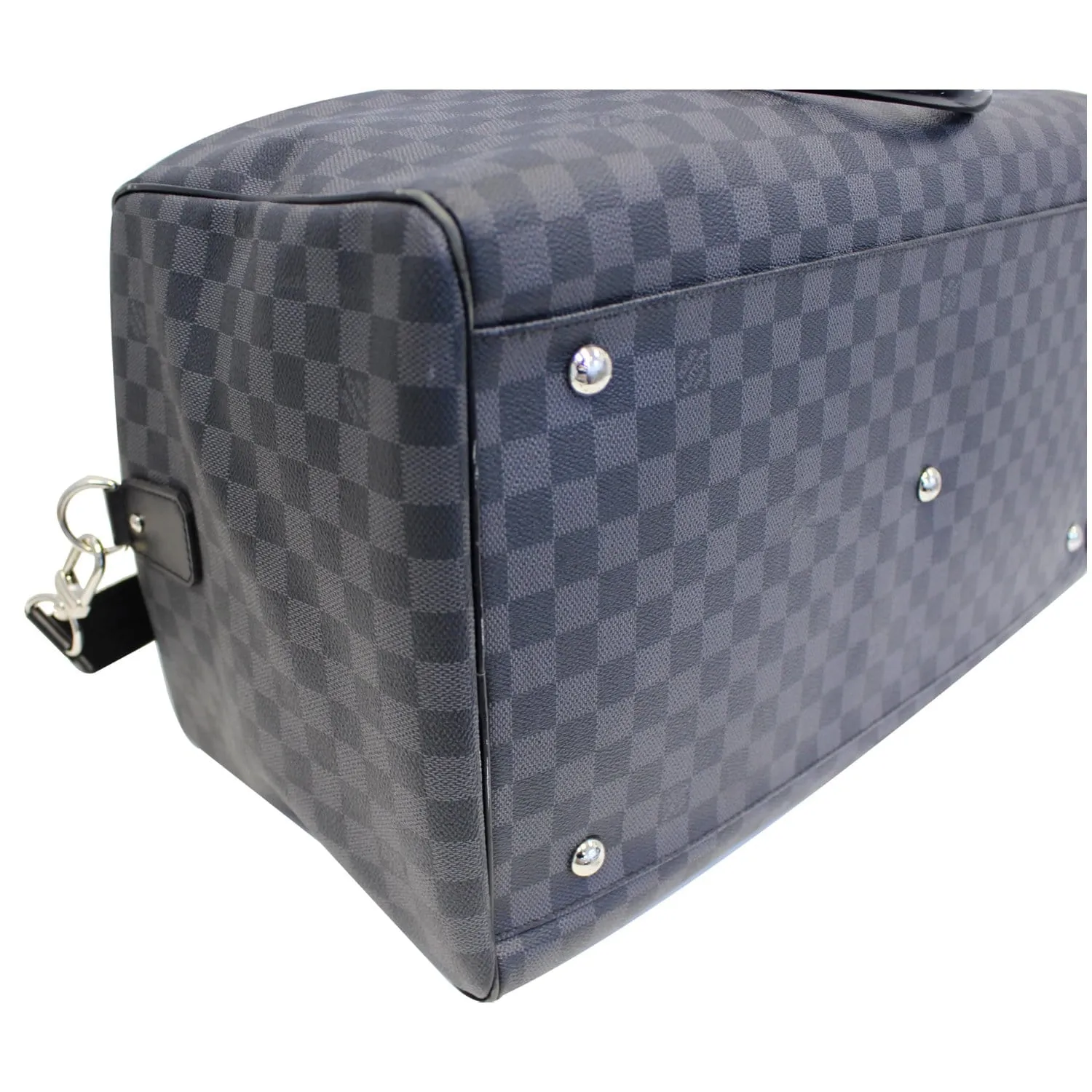 LOUIS VUITTON Roadster Damier Graphite Travel Bag Black
