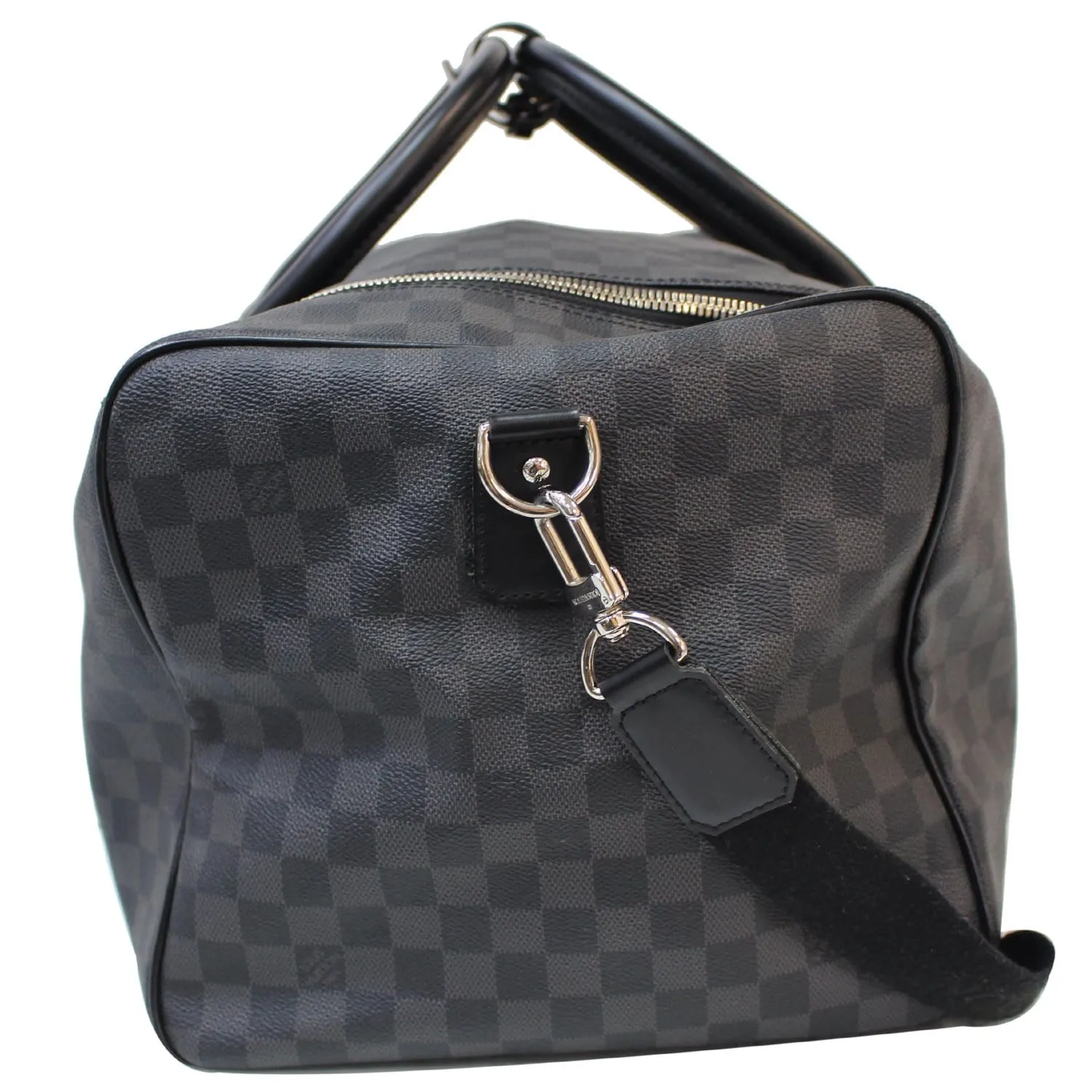 LOUIS VUITTON Roadster Damier Graphite Travel Bag Black