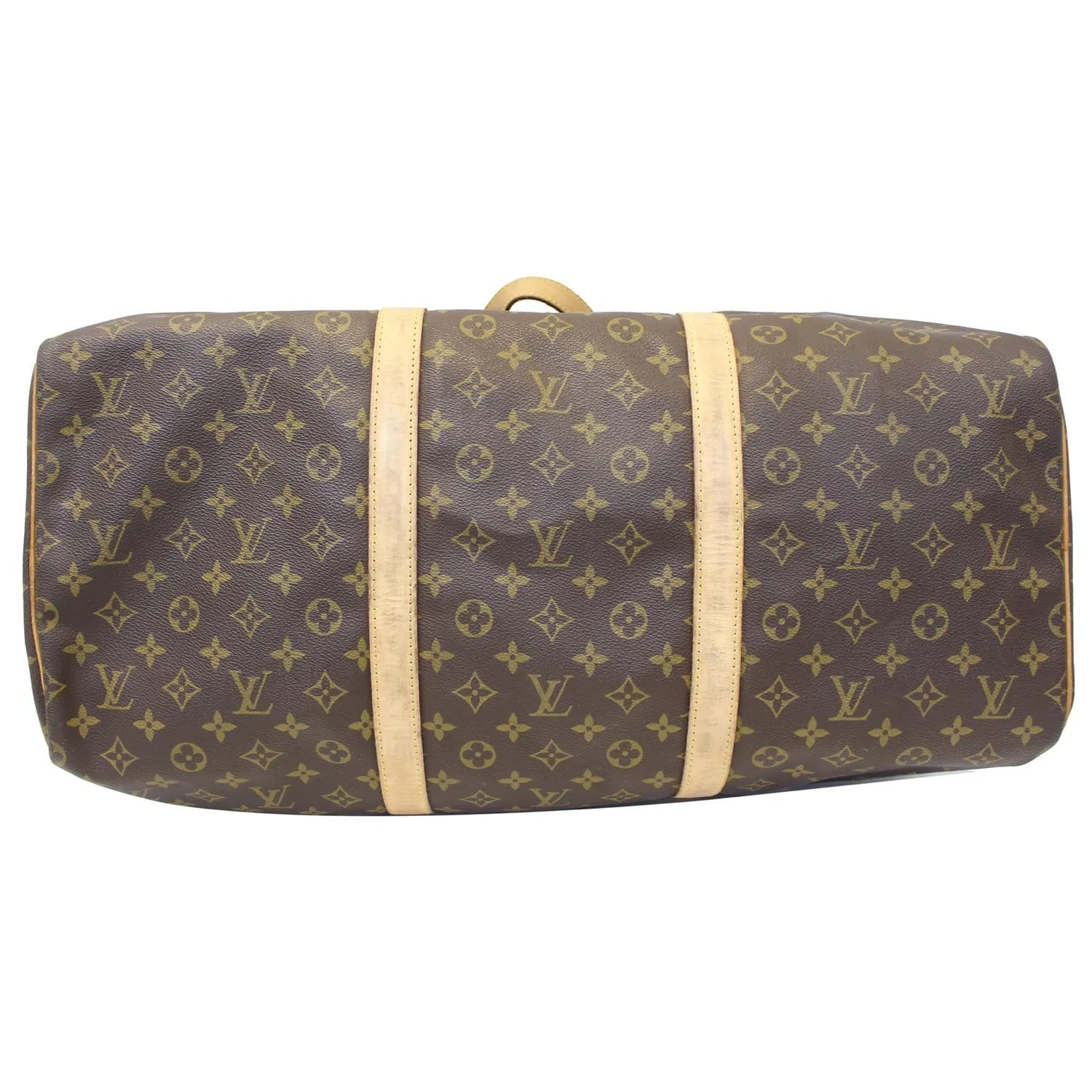 LOUIS VUITTON Sac Souple 55 Monogram Canvas Boston Bag Brown