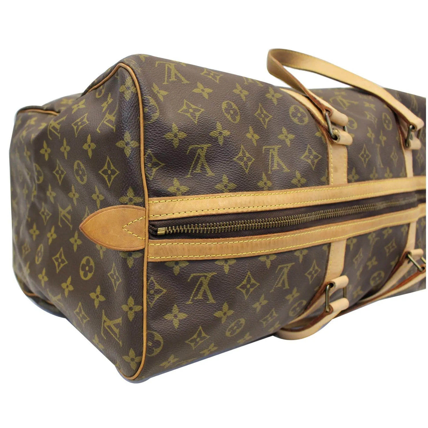 LOUIS VUITTON Sac Souple 55 Monogram Canvas Boston Bag Brown