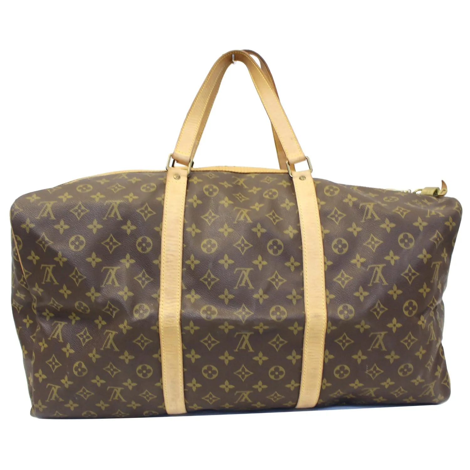 LOUIS VUITTON Sac Souple 55 Monogram Canvas Boston Bag Brown
