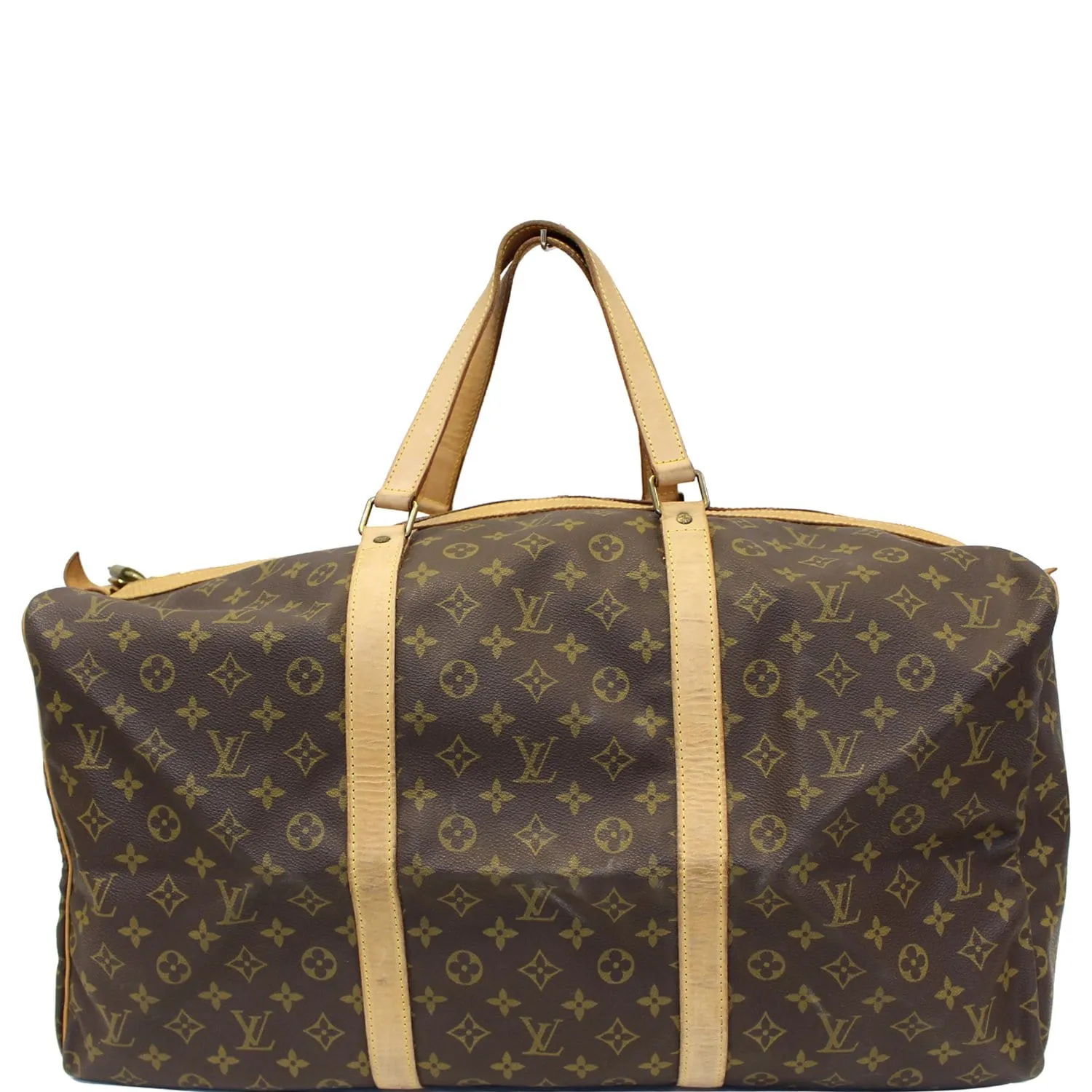LOUIS VUITTON Sac Souple 55 Monogram Canvas Boston Bag Brown