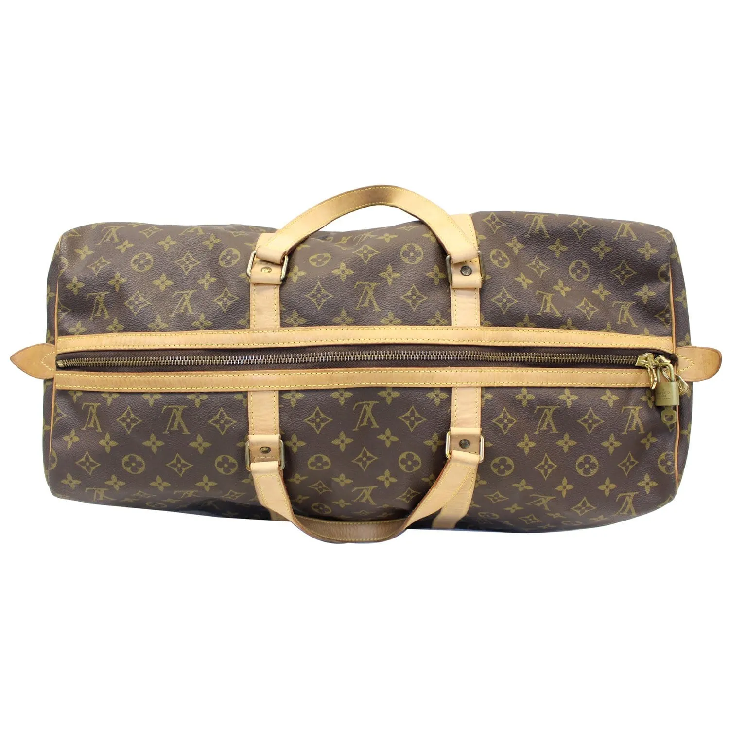 LOUIS VUITTON Sac Souple 55 Monogram Canvas Boston Bag Brown