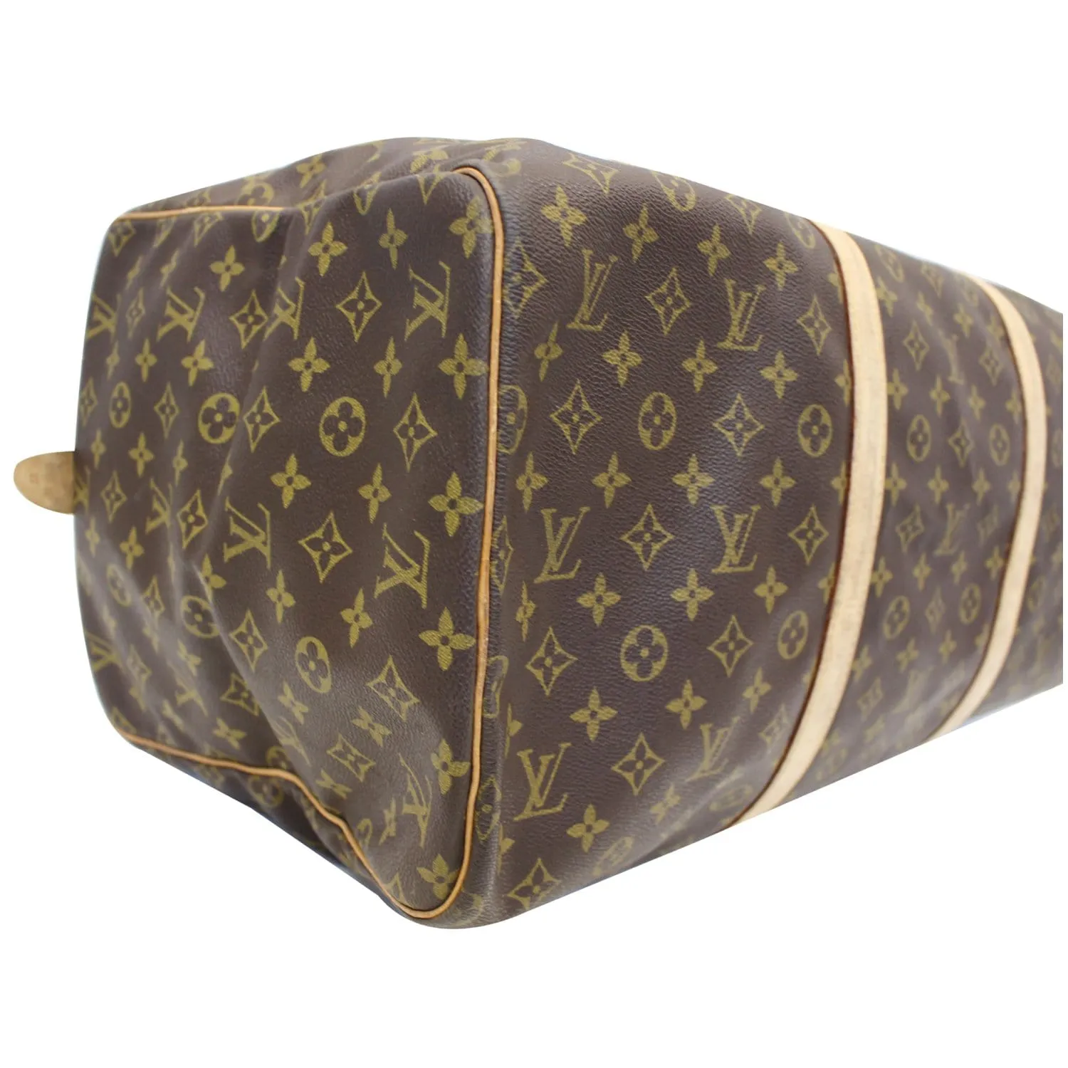 LOUIS VUITTON Sac Souple 55 Monogram Canvas Boston Bag Brown