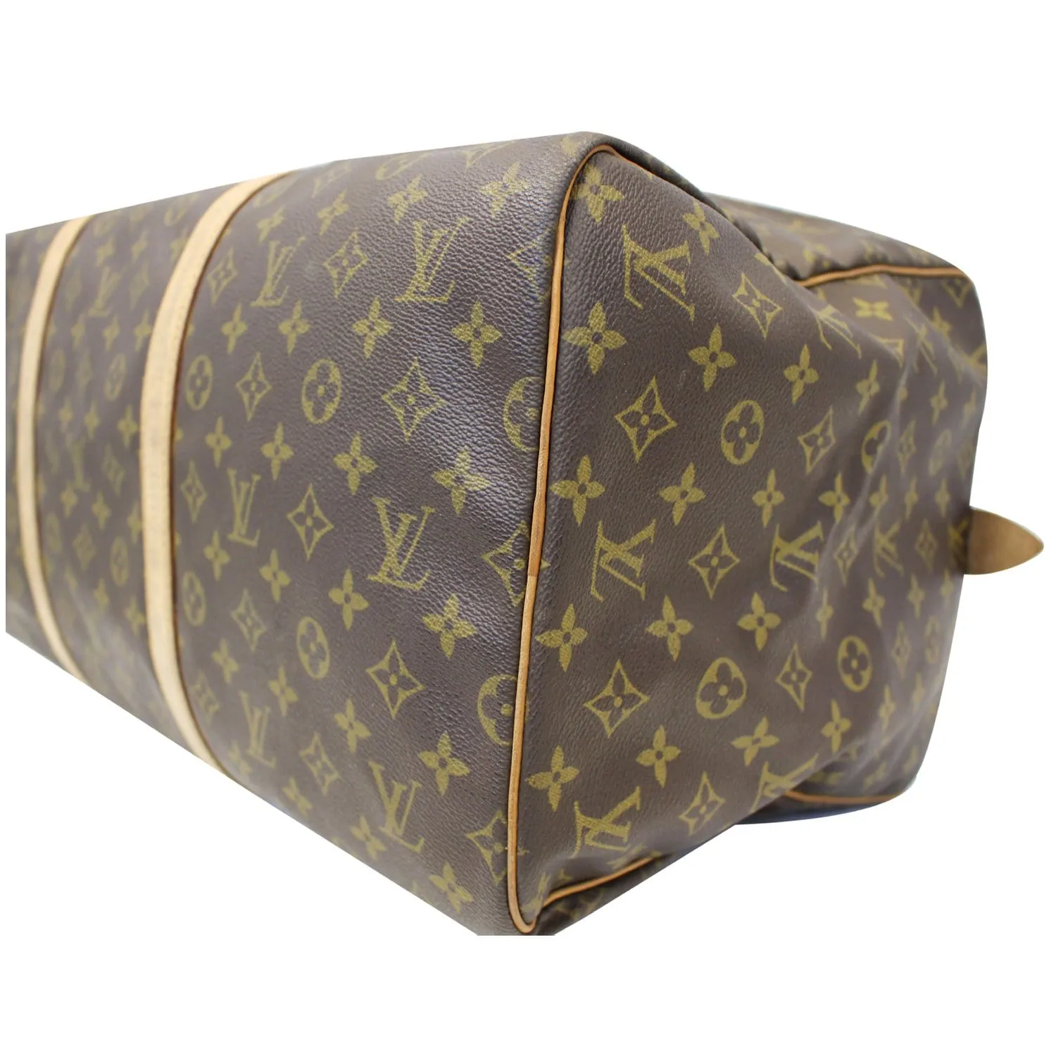 LOUIS VUITTON Sac Souple 55 Monogram Canvas Boston Bag Brown