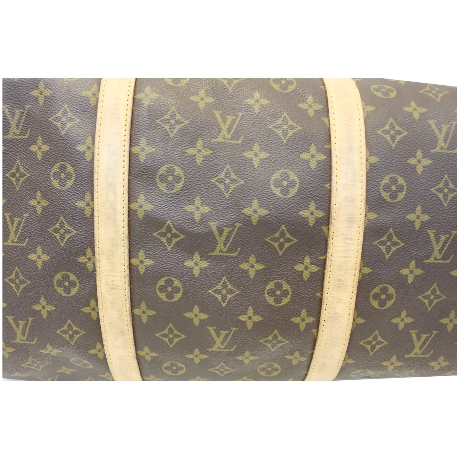 LOUIS VUITTON Sac Souple 55 Monogram Canvas Boston Bag Brown