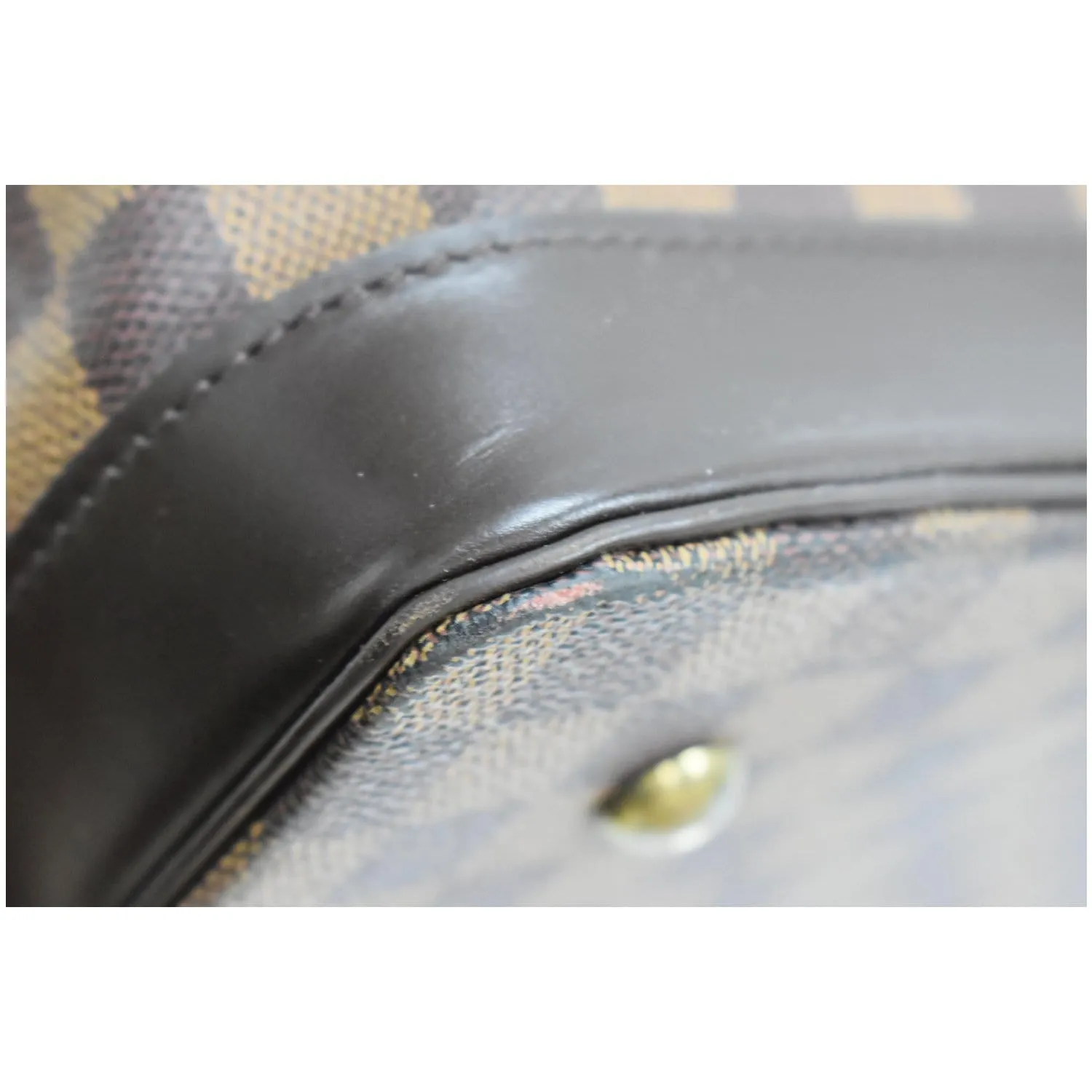 LOUIS VUITTON West End PM Damier Ebene Canvas Travel Bag Brown