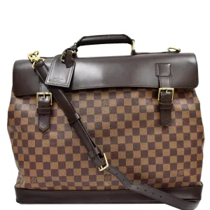 LOUIS VUITTON West End PM Damier Ebene Canvas Travel Bag Brown