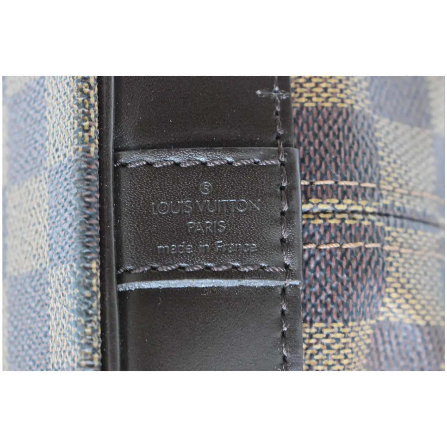 LOUIS VUITTON West End PM Damier Ebene Canvas Travel Bag Brown