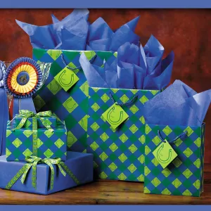 Lucky Horseshoes Paper Gift Bag Large