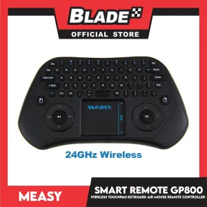 Measy Smart Remote 24GHz Wireless Touchpad Keyboard Air Mouse Remote Controller for Smart TV, Laptop, Mini PC & TV box