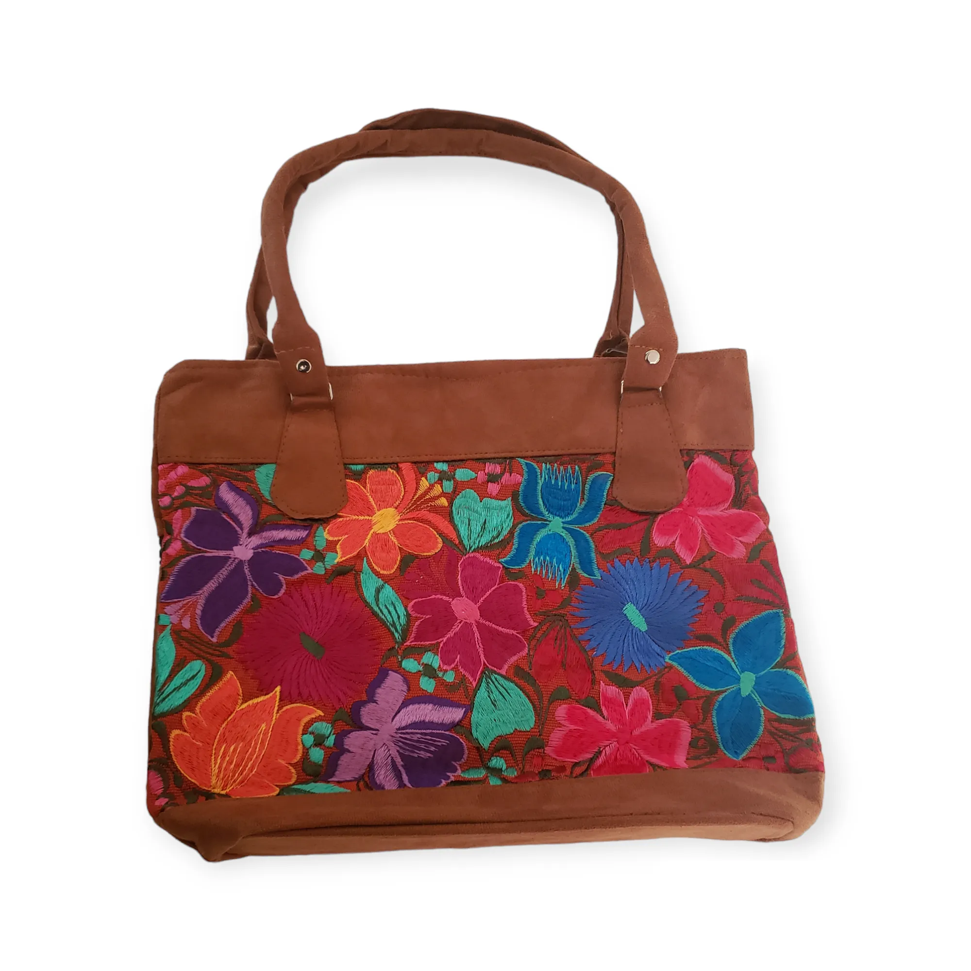 Mexican Embroidered Floral Big Purse Shoulder