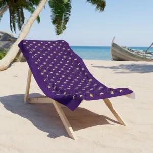 Midnight Feline Beach Towel
