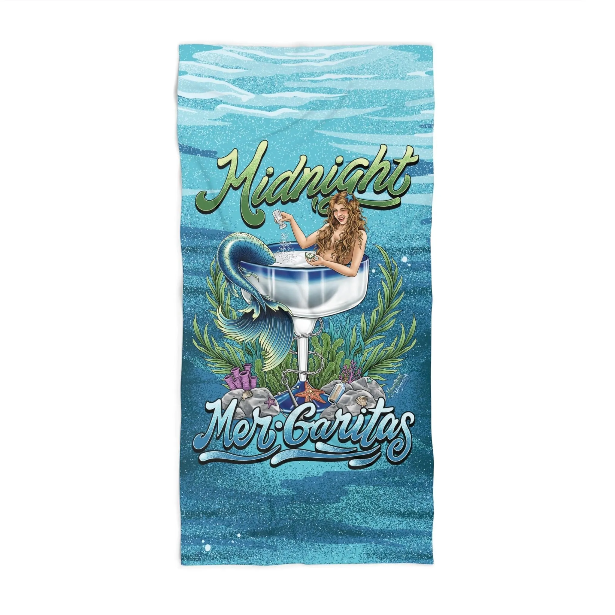 Midnight Mergaritas Beach Towel