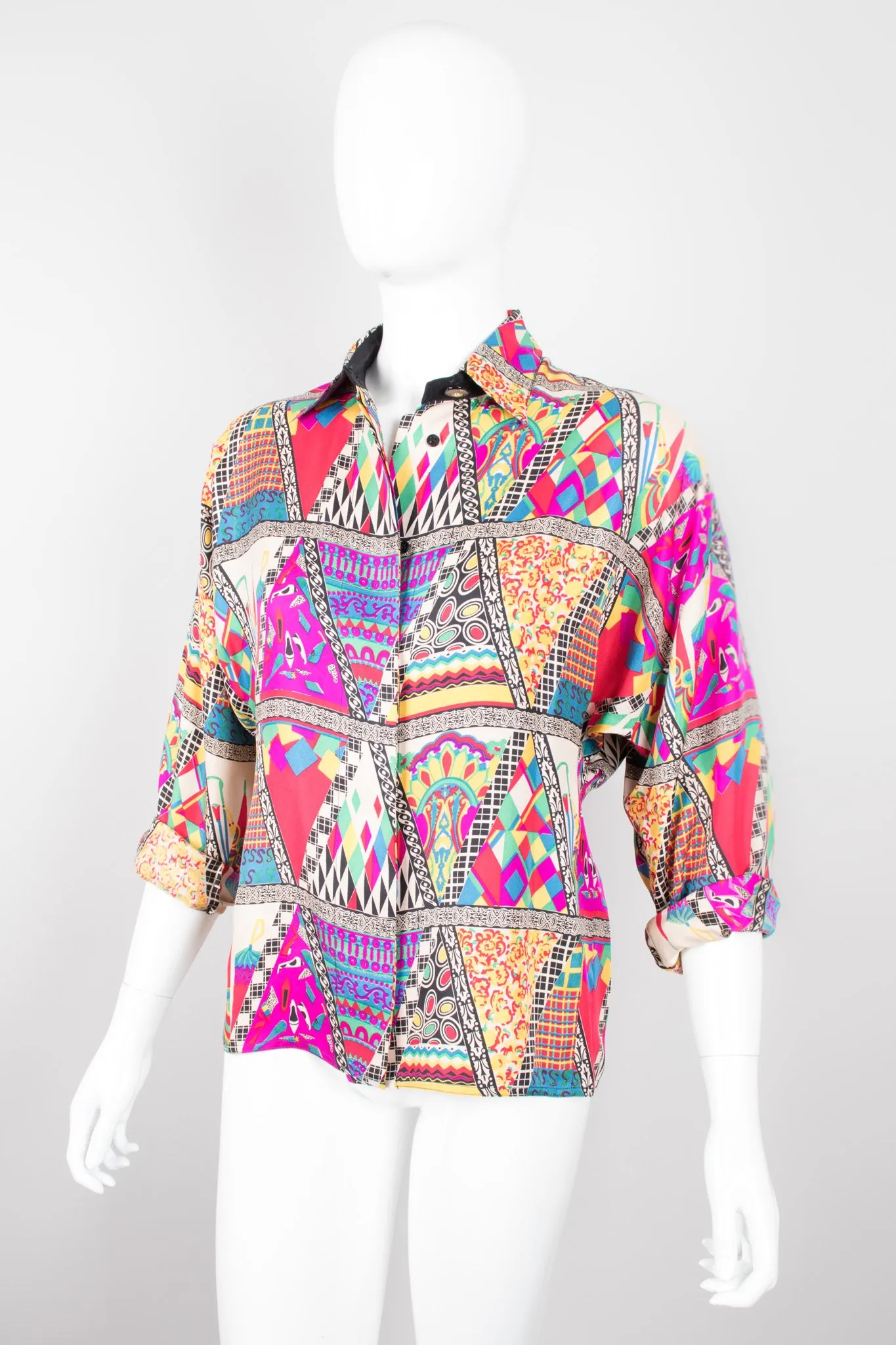 Mixed Print Shirt