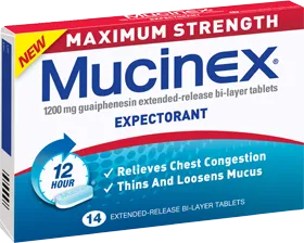MUCINEX Max. Strength 1200mg 14s