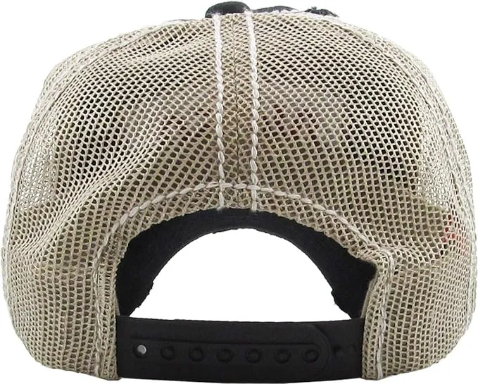 NASA Distressed Baseball Cap by Funky Junque