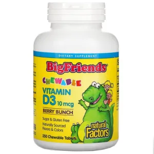 Natural Factors Chewable Vitamin D3 400IU Berry Bunch - Packaging Of 250comp