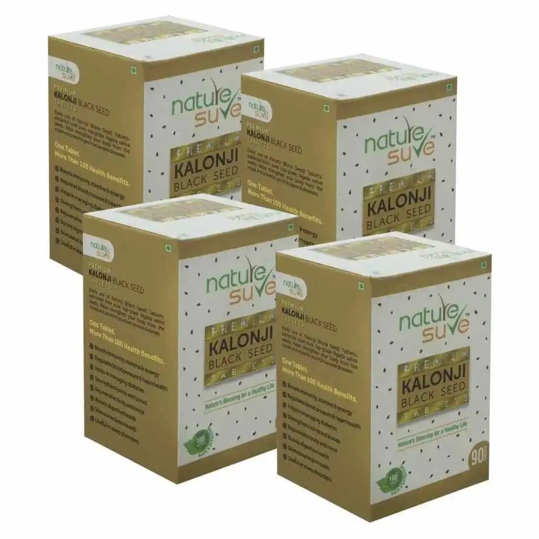 Nature Sure Kalonji Black Seed Extract for Men and Women - 90 Tablets
