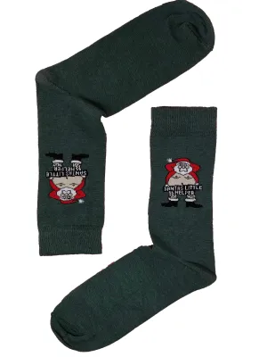Naughty Santa Sock