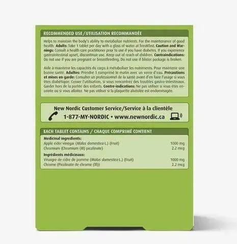 New Nordic Apple Cider 1000 mg 30 Coated Tablets