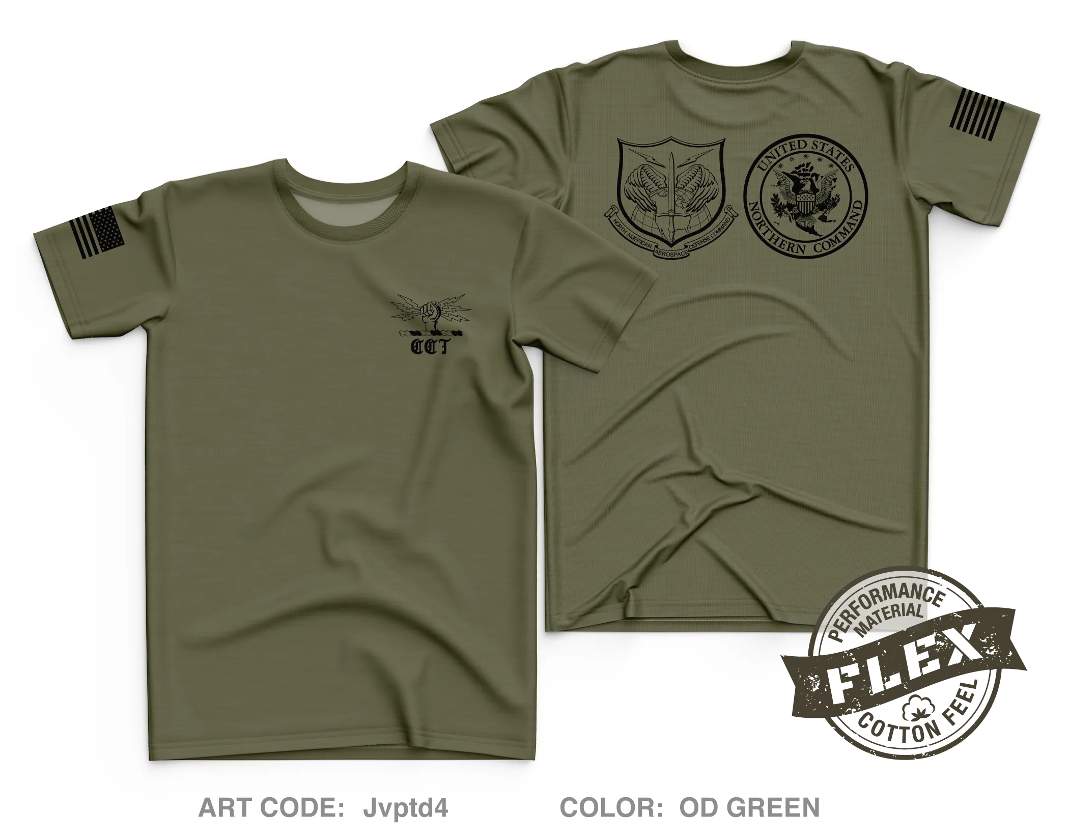 NORAD & USNORTHCOM - CCT Core Men's SS Flex Performance Tee - Jvptd4
