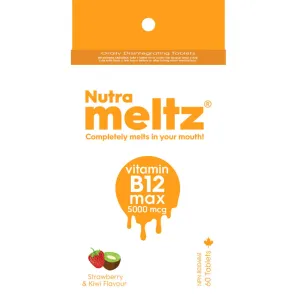 Nutrameltz Vitamin B12 Max 5000 mcg - Strawberry (60 Tablets) [Clearance]