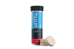 Nuun Hydration SPORT   Caffeine 10 Tablets - Cherry Limeade (Tubes)