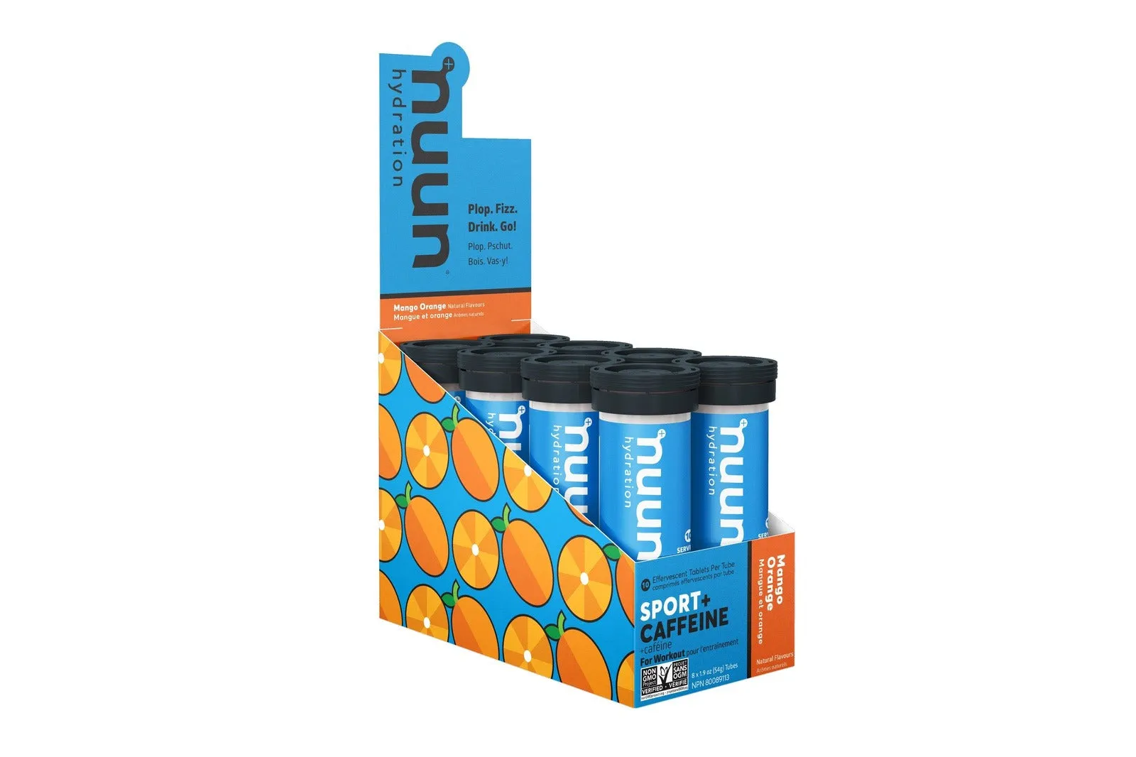 Nuun Hydration SPORT   Caffeine 10 Tablets - Mango Orange (Tubes)