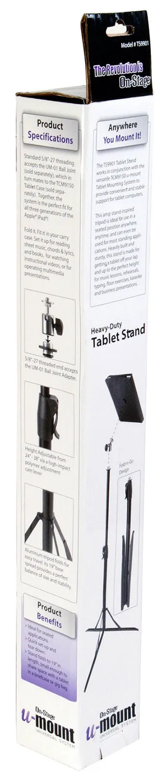 On Stage U-Mount Heavy Duty Tablet Holder Stand