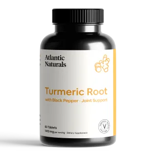 Organic Turmeric Root with Black Pepper | Vegan 1410 mg