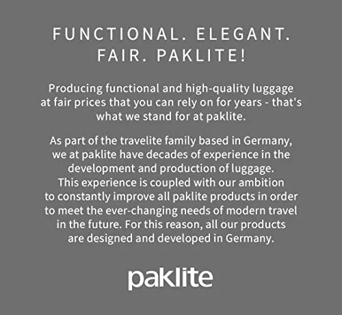 paklite 4-wheel carry-on soft luggage suitcase cabin size S, TSA lock, DERBY luggage series: stylish trolley in two-tone look, 55cm, 41 litres