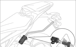 PANNIER MOUNT SW MOTECH  QUICK LOCK SPACER BAR, MUST USE HIGH BAGS