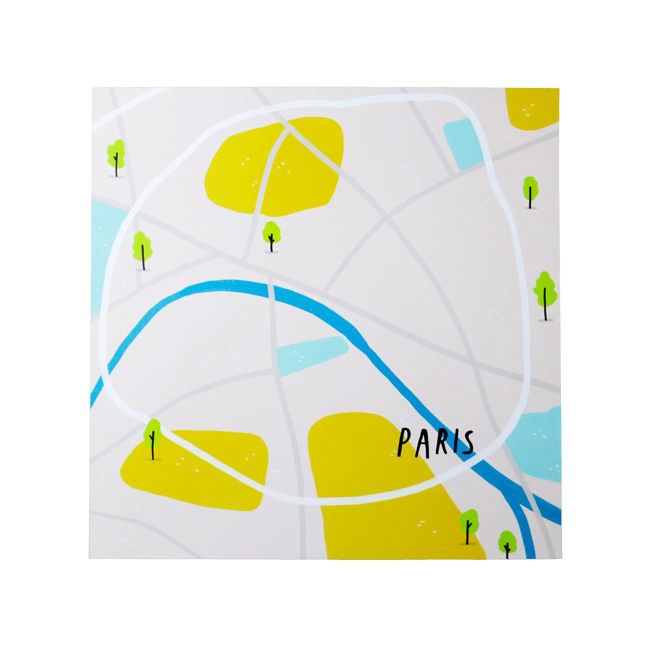 Paris Waterproof Stickers Activity Set Reusable Map Guide